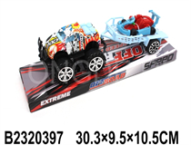 FRICTION TRUCK W/PULL BACK CAR (6 MIX)