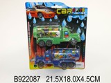 2IN1 PULL BACK CONTAINER CAR&TANKER（4COLOURS)